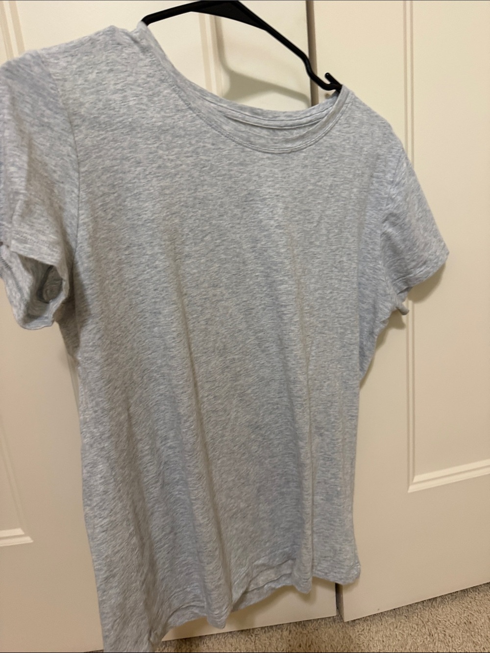 Banana Republic Light Heather Gray Short Sleeve Crew Tee